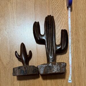Carved cactus out of ironwood
